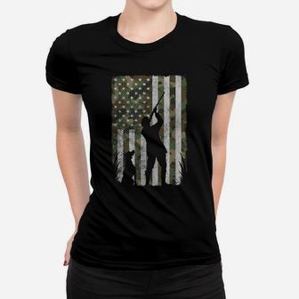 Usa American Flag Military Patriotic Hunter Hunting Women T-shirt | Crazezy
