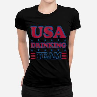 Usa Drinking Team 4Th Of July Independence Day Drunk Funny Women T-shirt | Crazezy