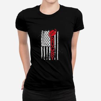 Usa Flag Rugby Vintage Rugby Lover Women T-shirt | Crazezy