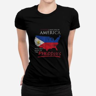 Usa I May Live In America Women T-shirt | Crazezy