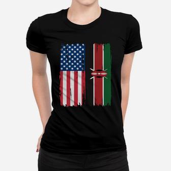 Usa Kenya Flag Hoodie Women T-shirt | Crazezy