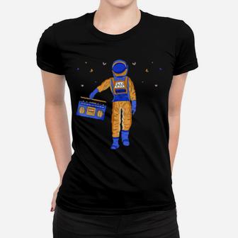Valentines Day Cool Music Astronaut In Space Women T-shirt - Monsterry