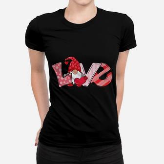 Valentine's Day Gnome Love Funny Gifts Women T-shirt | Crazezy