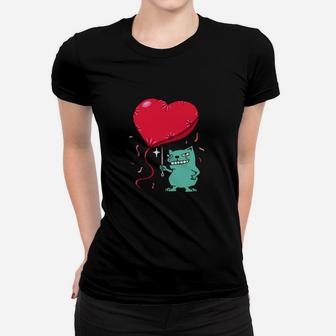Valentines Day Heart Single Pet Owner Grumpy Women T-shirt - Monsterry