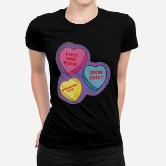Valentine's Day Hearts Women T-shirt - Monsterry
