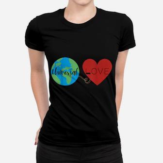 Valentines Day Love Is Universal Diverse February Women T-shirt - Monsterry