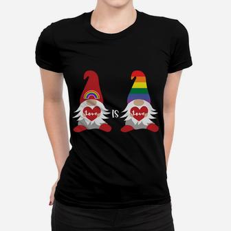 Valentine's Gay Pride Month Rainbow Gnome Gift Lgbqt Sweatshirt Women T-shirt | Crazezy DE