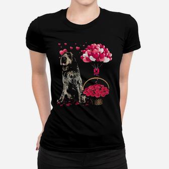 Valentine's Gift Graphic Wirehaired Pointing Griffon Women T-shirt - Monsterry
