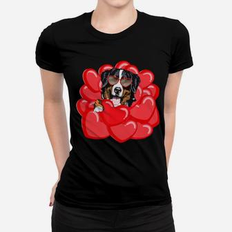 Valentines Gifts For Bernese Mountain Dog Lovers Women T-shirt - Monsterry