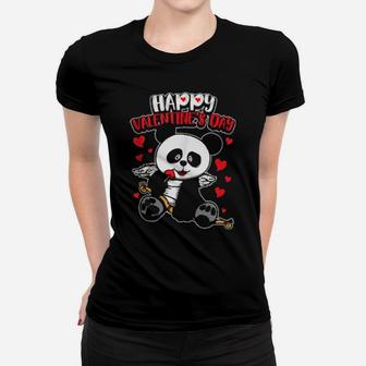 Valentine's Panda Sweet Cupid Animals Women T-shirt - Monsterry AU