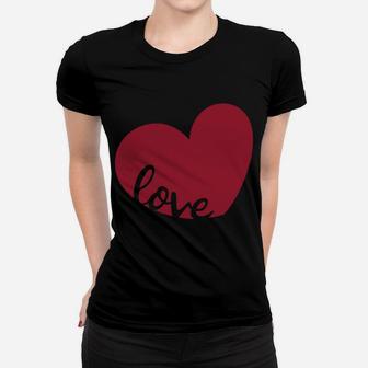 Valentines With Hearts And Love Valentines Day Women T-shirt - Thegiftio