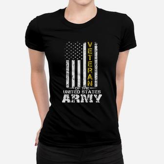 Veteran Of United States Us Army Vet Premium T-Shirt Gold Women T-shirt | Crazezy