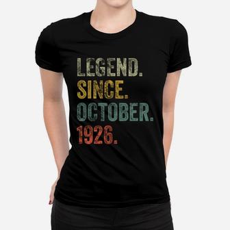 Vintage 1926 95Th Birthday Legend Since October 1926 Sweatshirt Women T-shirt | Crazezy DE