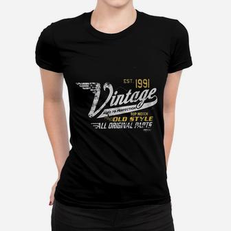 Vintage 1991 Aged To Perfection Women T-shirt | Crazezy