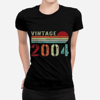 Vintage 2004 Funny 18 Years Old Men And Women 18Th Birthday Women T-shirt | Crazezy AU