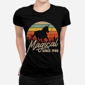 Vintage 40Th Birthday Gift Magical Since 1980 Bday Party Women T-shirt | Crazezy
