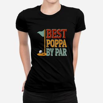 Vintage Best Poppa By Par Golf Women T-shirt | Crazezy