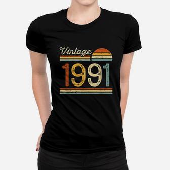 Vintage Born In 1991 Women T-shirt | Crazezy
