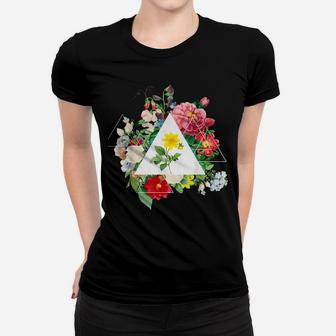 Vintage Botanical Beautiful Floral Flower Power Women T-shirt | Crazezy UK