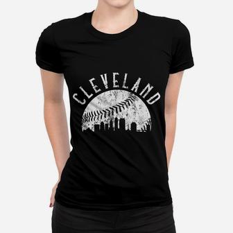 Vintage Cleveland Retro Baseball Throwback Women T-shirt | Crazezy CA
