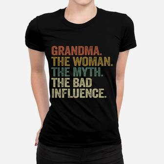 Vintage Cool Funny Grandma Woman Myth Bad Influence Women T-shirt | Crazezy DE