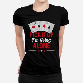 Vintage Euchre Card Game Player Quote Women T-shirt | Crazezy CA