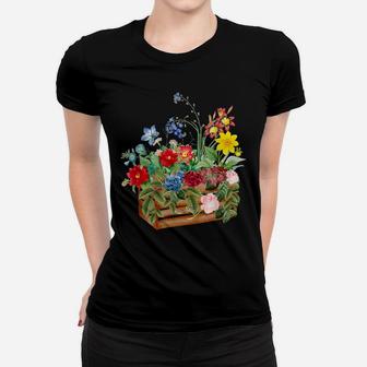 Vintage Floral Botanical Flower Garden Box Tee Women T-shirt | Crazezy CA