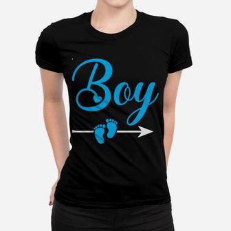 Vintage Funny Team Boy Gender Reveal Party Baby Shower Women T-shirt | Crazezy