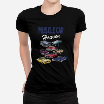 Vintage Muscle Cars Sweatshirt Classic Old Retro Hot Rod Car Women T-shirt | Crazezy