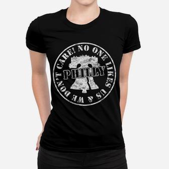 Vintage Philly No One Likes Us We Don't Care Philadelphia Women T-shirt | Crazezy