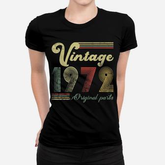 Vintage Retro 1972 50 Years Old 50Th Birthday Gift Men Women Women T-shirt | Crazezy