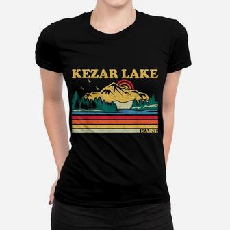 Vintage Retro Family Vacation Maine Kezar Lake Women T-shirt | Crazezy UK