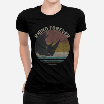 Vintage Rhino Gift Tee - Rhino Spirit Animal Women T-shirt | Crazezy UK