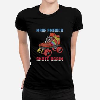 Vintage Roller Skating Disco Women T-shirt | Crazezy CA