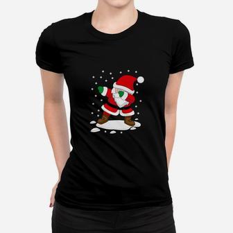 Weihnachtliches Gaming-Frauen Tshirt Dabbing Santa, Festliches Gamer Outfit - Seseable