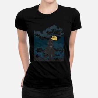 Western Lone Cowboy Shirt Country Rancher Riding Into Sunset Women T-shirt | Crazezy AU