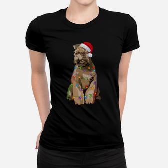 Wheaten Terrier Christmas Lights Xmas Dog Lover Sweatshirt Women T-shirt | Crazezy AU