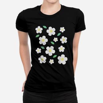 White Flower Pastel Kawaii Cute Cottagecore Aesthetic Women T-shirt | Crazezy UK