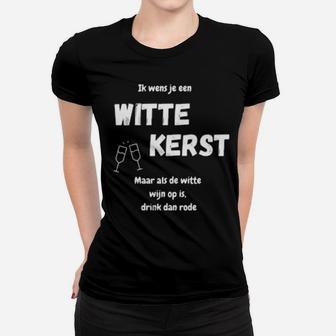 Witte Kerst Wijn Kersttrui Women T-shirt - Monsterry UK