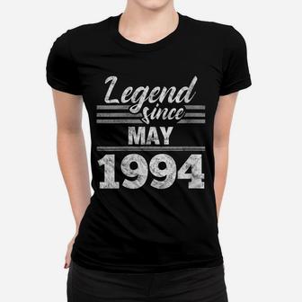 Womens 25Th Birthday Gift Legend Since May 1994 Women T-shirt | Crazezy