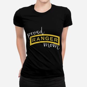 Womens Army Ranger Mom Shirt, Proud Ranger Mom Tab Gift Women T-shirt | Crazezy
