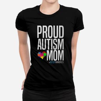 Womens Autism Awareness Month Proud Autism Mom Women T-shirt | Crazezy DE