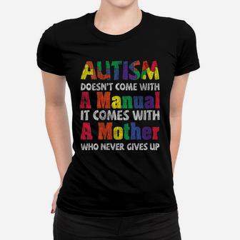 Womens Autism Awareness Proud Mom Mother Autistic Kids Awareness Women T-shirt | Crazezy