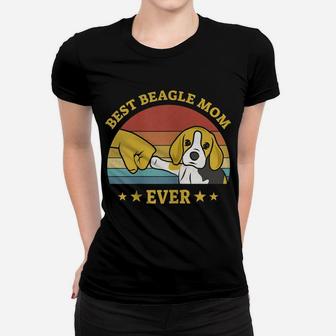 Womens Best Beagle Mom Ever Proud Vintage Beagle Gifts Puppy Lover Women T-shirt | Crazezy DE