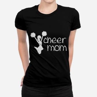 Womens Cheer Mom Cheerleader Squad Team Women T-shirt | Crazezy UK