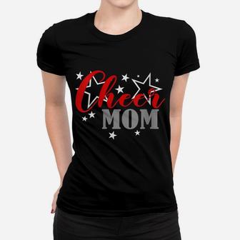 Womens Cheerleader Proud Cheer Mom Pride Sports Supporter Women T-shirt | Crazezy
