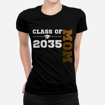 Womens Class Of 2035 Senior Class Grad Proud Mom Melanin Hbcu Color Women T-shirt | Crazezy