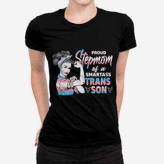 Womens Cool Proud Unbreakable Trans Step Mom Pride Lgbt Awareness Women T-shirt | Crazezy UK