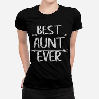 Womens Cute Mother's Day Funny Auntie Gift Best Aunt Ever Women T-shirt | Crazezy AU