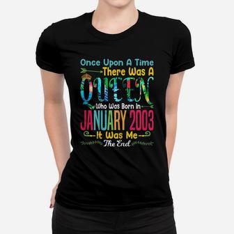 Womens Funny 17Th Birthday Gift | Girls Who Born In January 2003 Women T-shirt | Crazezy AU